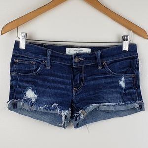 Abercrombie & Fitch Dark Denim Shorts
